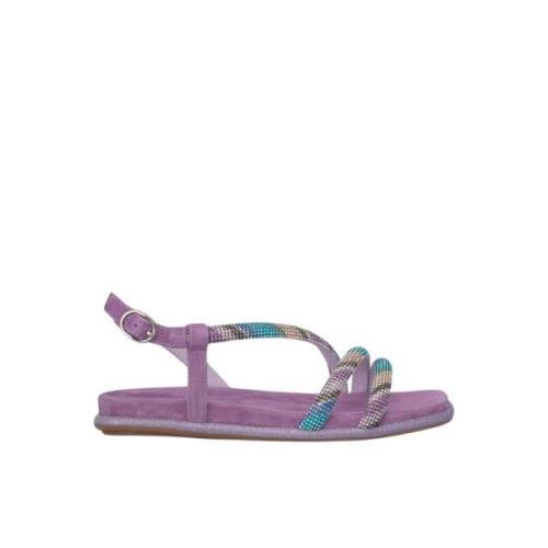 Alma EN Pena Glittrande rem sandal Purple, Dam