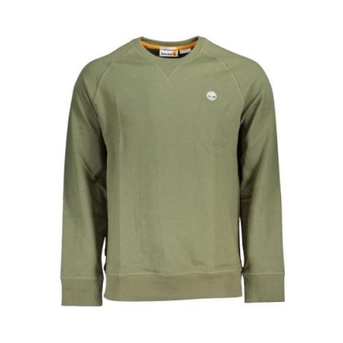 Timberland Klassisk Grön Borstad Crew Neck Sweatshirt Green, Herr