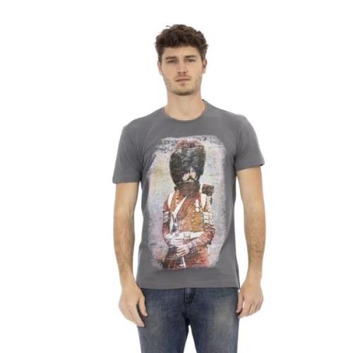 Trussardi Stiligt Grå Kortärmad T-shirt Gray, Herr