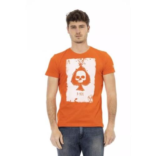 Trussardi Elegant Orange Kortärmad T-shirt Orange, Herr