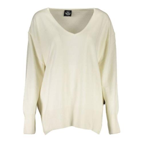 North Sails Eco V-Neck Sweater Beige, Dam