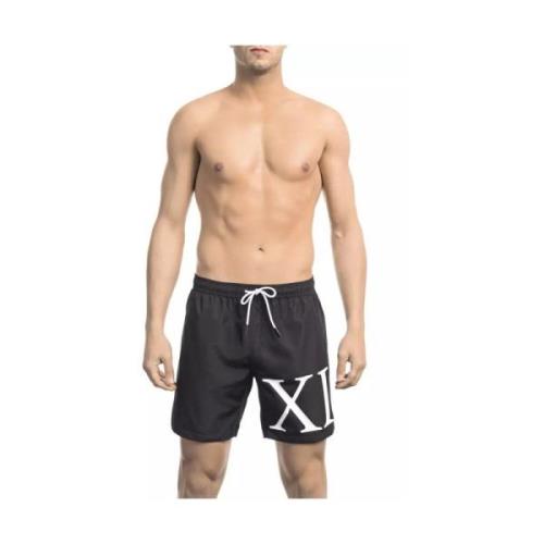 Bikkembergs Elegant Gradient Badshorts Black, Herr