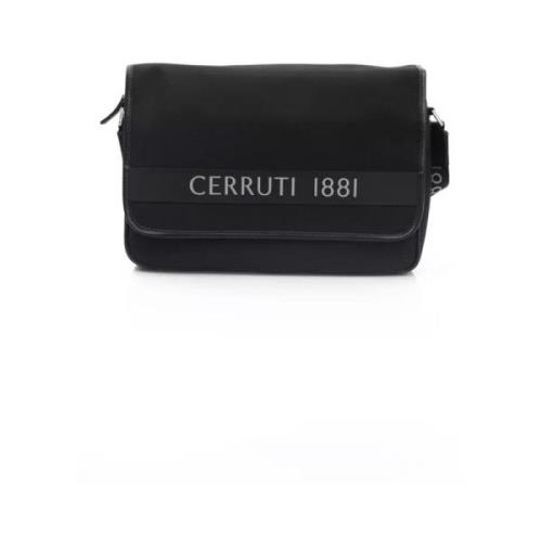 Cerruti 1881 Elegant Svart Crossbody-väska Black, Herr