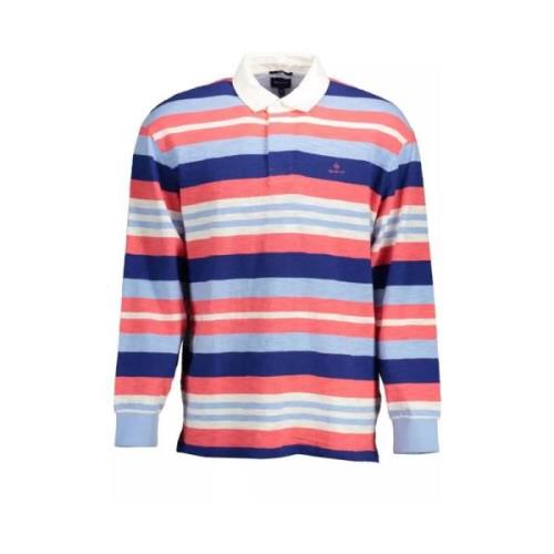 Gant Elegant långärmad polo med kontrasterande detaljer Multicolor, He...