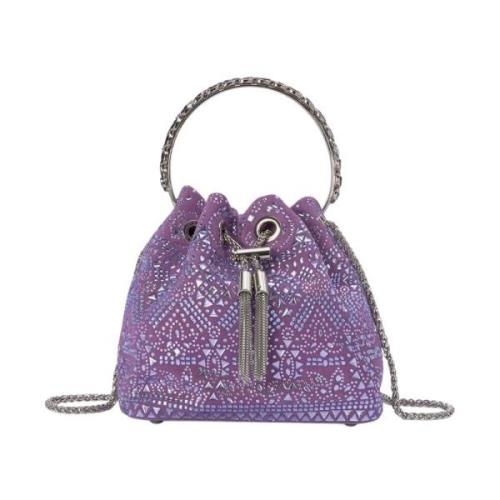 Alma EN Pena Rhinestone Clutch Väska Purple, Dam