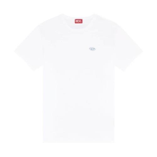 Diesel Ekologisk Bomull Jersey T-Boxt-K18 White, Herr