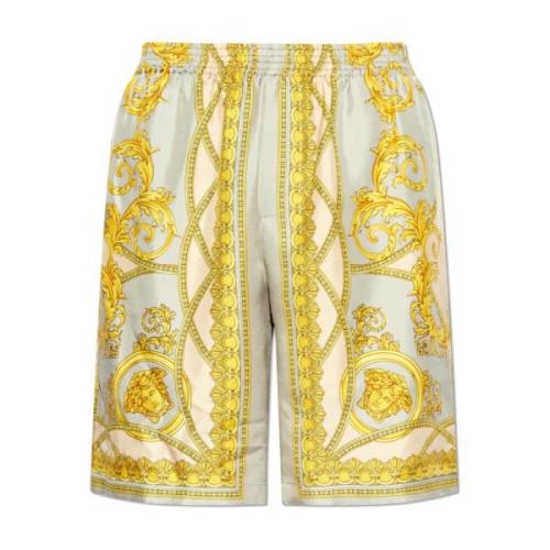 Versace Sidenshorts Beige, Herr