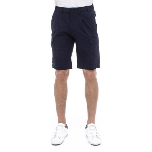 People of Shibuya Stretch Tech Bermuda Shorts Blå Blue, Herr