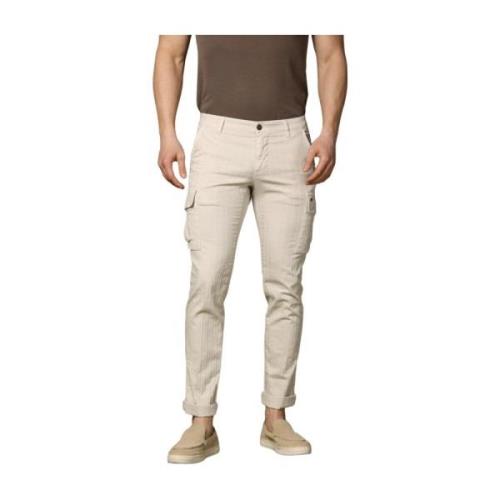 Mason's Extra Slim Cargo Byxor i Bomull Beige, Herr