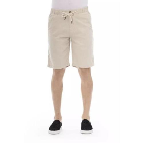 Baldinini Beige Bomull Bermuda Shorts med Dragsko Beige, Herr