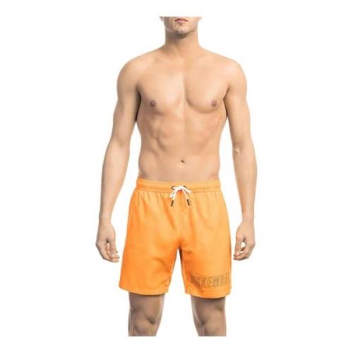 Bikkembergs Herr Badkläder Kollektion Orange, Herr