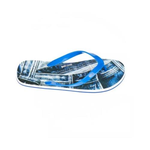 Just Cavalli Ljusblå EVA Sandal för Män Blue, Herr