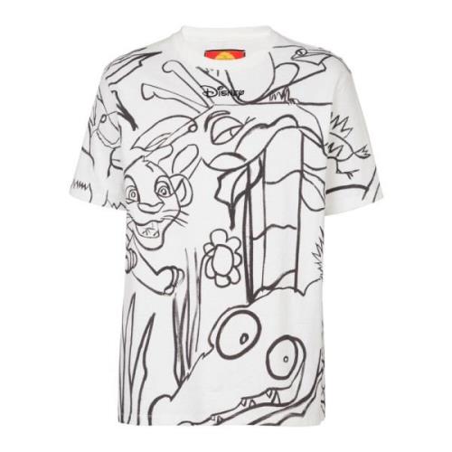 Balmain Diney x: The Lion King - Rymlig tryckt barn t-shirt White, Her...