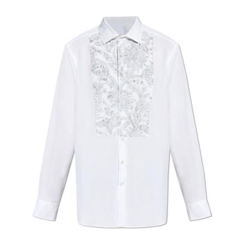 Etro Skjorta med blommigt mönster White, Herr