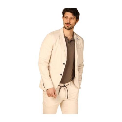 Mason's Sommar Herrkavaj i Bomull och Tencel Beige, Herr