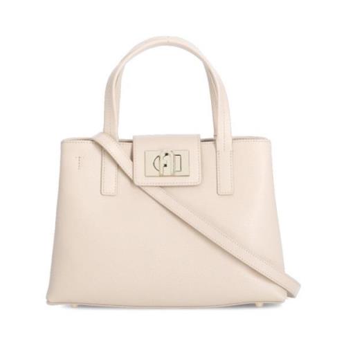 Furla Rosa Pebble Läder Shoppingväska Pink, Dam