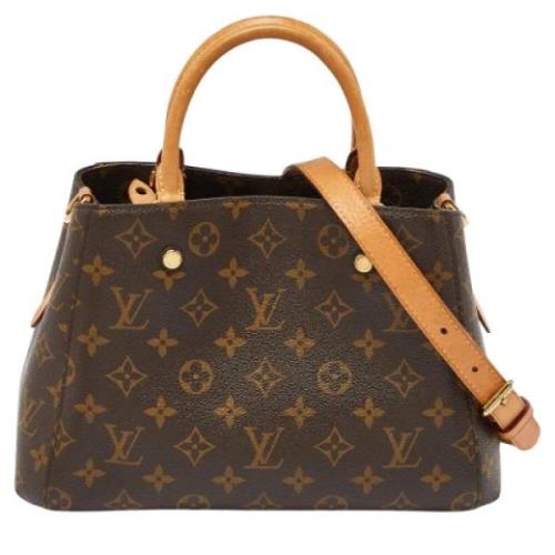 Louis Vuitton Vintage Pre-owned Laeder totevskor Brown, Dam