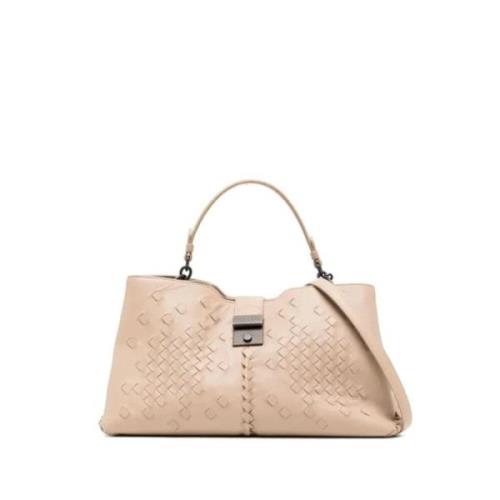 Bottega Veneta Vintage Pre-owned Laeder totevskor White, Dam