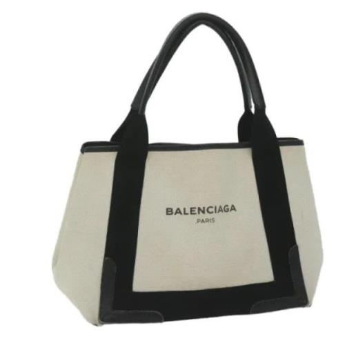 Balenciaga Vintage Pre-owned Canvas totevskor White, Dam