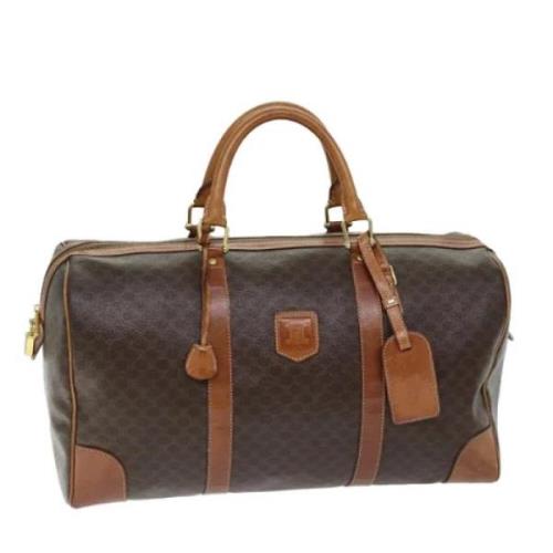 Celine Vintage Pre-owned Laeder handvskor Brown, Dam