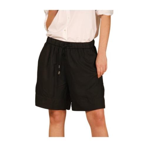 Mason's Avslappnad Passform Svart Chino Bermuda Shorts Black, Dam