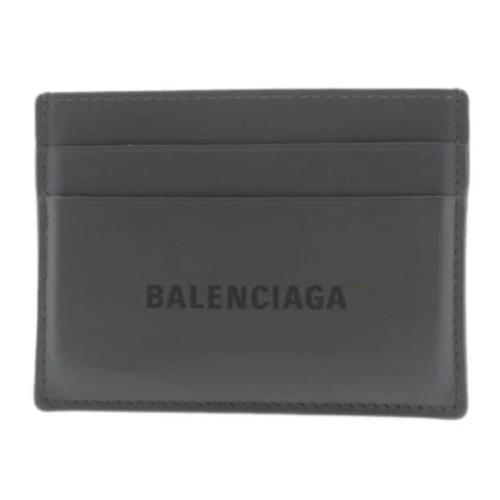 Balenciaga Vintage Pre-owned Laeder plnbcker Gray, Herr