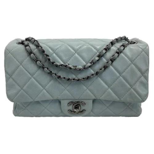 Chanel Vintage Pre-owned Laeder crossbodyvskor Blue, Dam