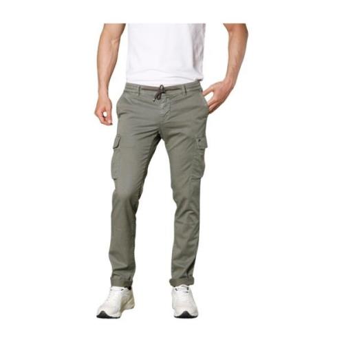 Mason's Slim Fit Cargo Byxor i Tencel/Bomull Green, Herr