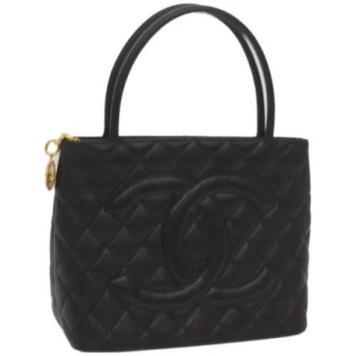 Chanel Vintage Pre-owned Laeder totevskor Black, Dam