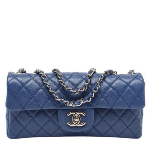 Chanel Vintage Pre-owned Laeder chanel-vskor Blue, Dam