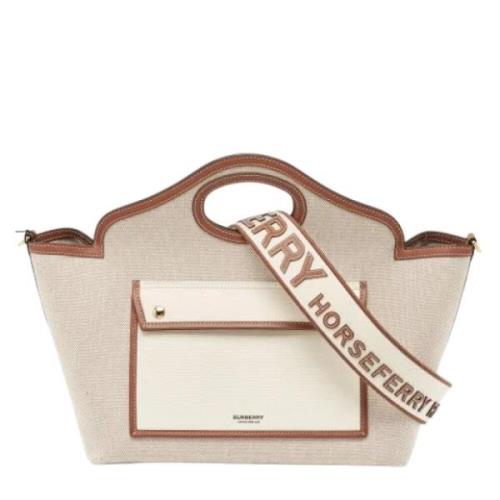 Burberry Vintage Pre-owned Laeder totevskor Beige, Dam