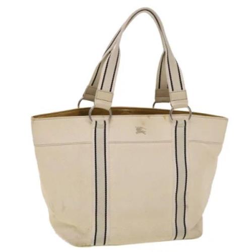 Burberry Vintage Pre-owned Canvas totevskor White, Dam