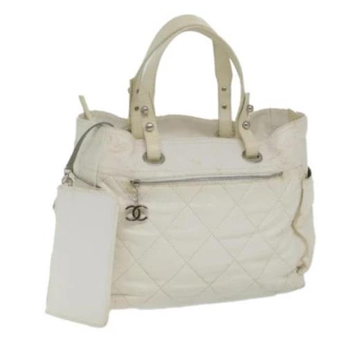 Chanel Vintage Pre-owned Canvas totevskor Beige, Dam