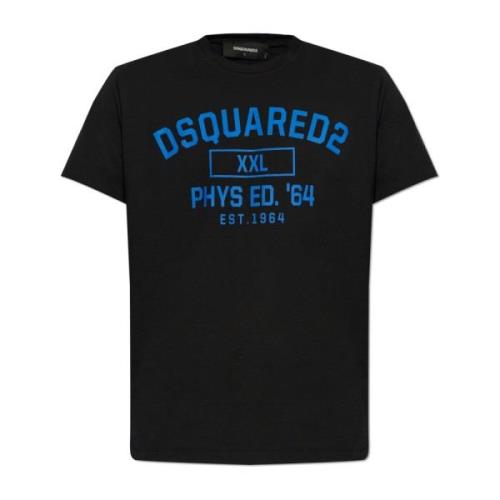 Dsquared2 Tryckt T-shirt Black, Herr