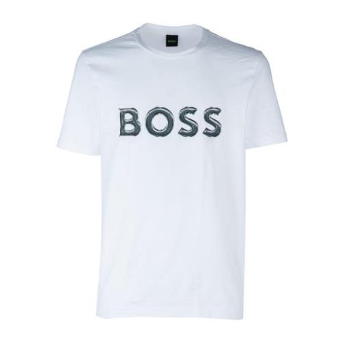 Hugo Boss Casual Bomull T-shirt White, Herr