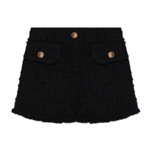 Versace Tweed Shorts Black, Dam