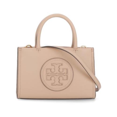 Tory Burch Eco-läder shoppingväska med dubbel T-logotyp Beige, Dam