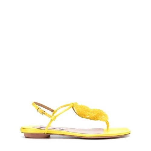 Aquazzura Snygga Sandaler för Kvinnor Yellow, Dam