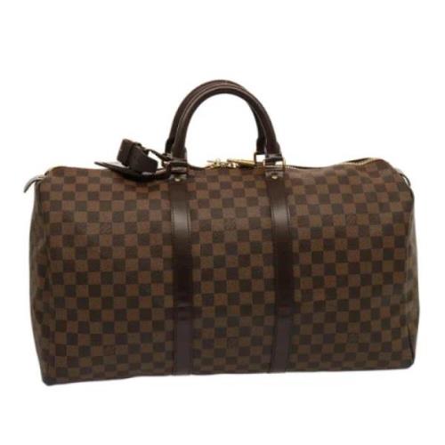 Louis Vuitton Vintage Pre-owned Canvas handvskor Brown, Dam