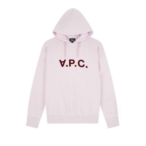 A.p.c. Lila Hoodie 100% Bomull Purple, Herr