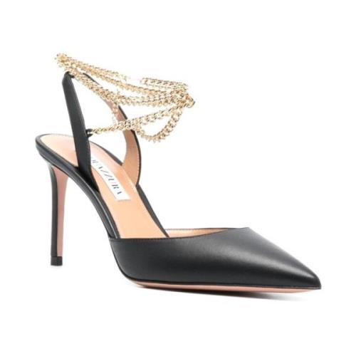 Aquazzura Elegant Decollete Klackar Black, Dam