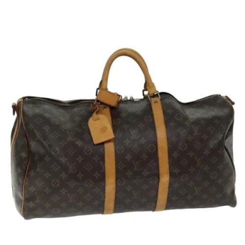 Louis Vuitton Vintage Pre-owned Canvas handvskor Brown, Dam