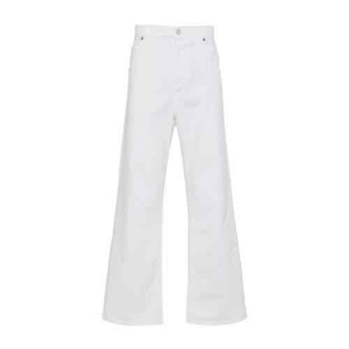 Etro Vit Bomullsblandning Denim Jeans White, Herr