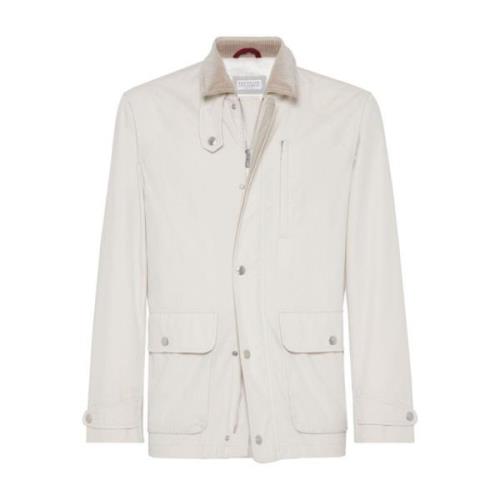 Brunello Cucinelli Lyxiga Ullrockar White, Herr