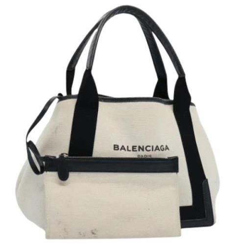 Balenciaga Vintage Pre-owned Canvas totevskor White, Dam