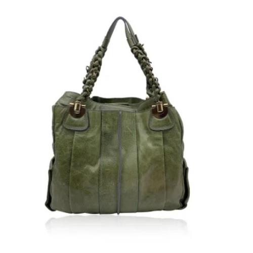 Chloé Pre-owned Pre-owned Laeder totevskor Green, Dam