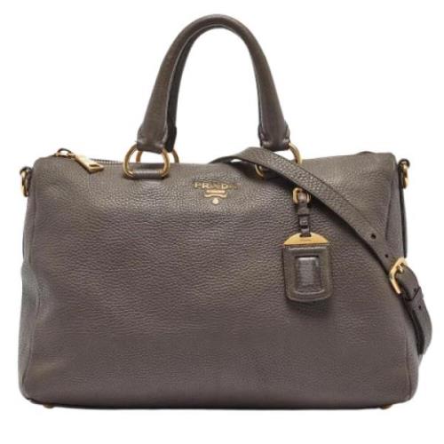 Prada Vintage Pre-owned Laeder prada-vskor Gray, Dam