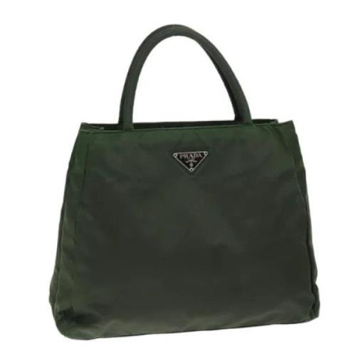 Prada Vintage Pre-owned Nylon prada-vskor Green, Dam