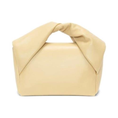 JW Anderson Stilfull Läder Väska Beige, Dam