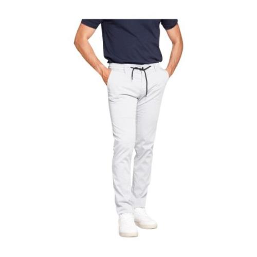 Mason's Mäns Chino Jogger Resbyxor Gray, Herr